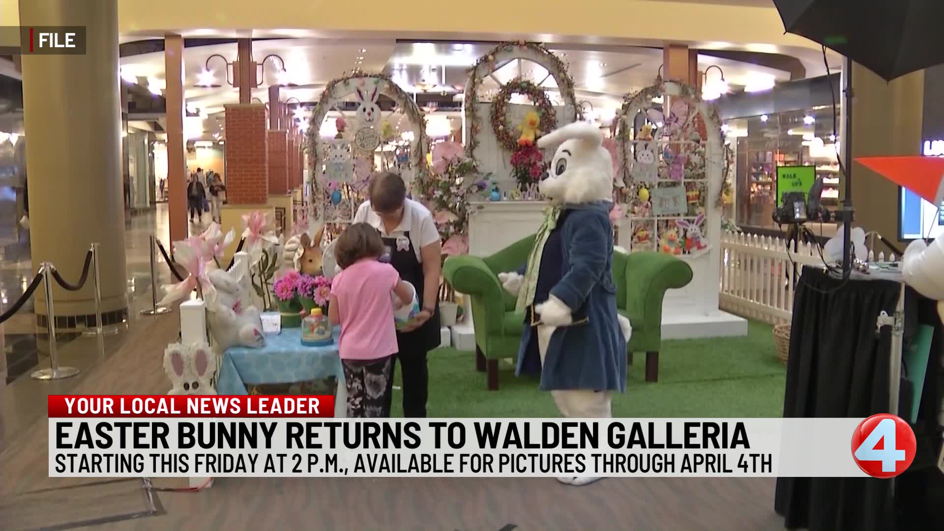 Easter Bunny returns to Walden Galleria – News 4 Buffalo