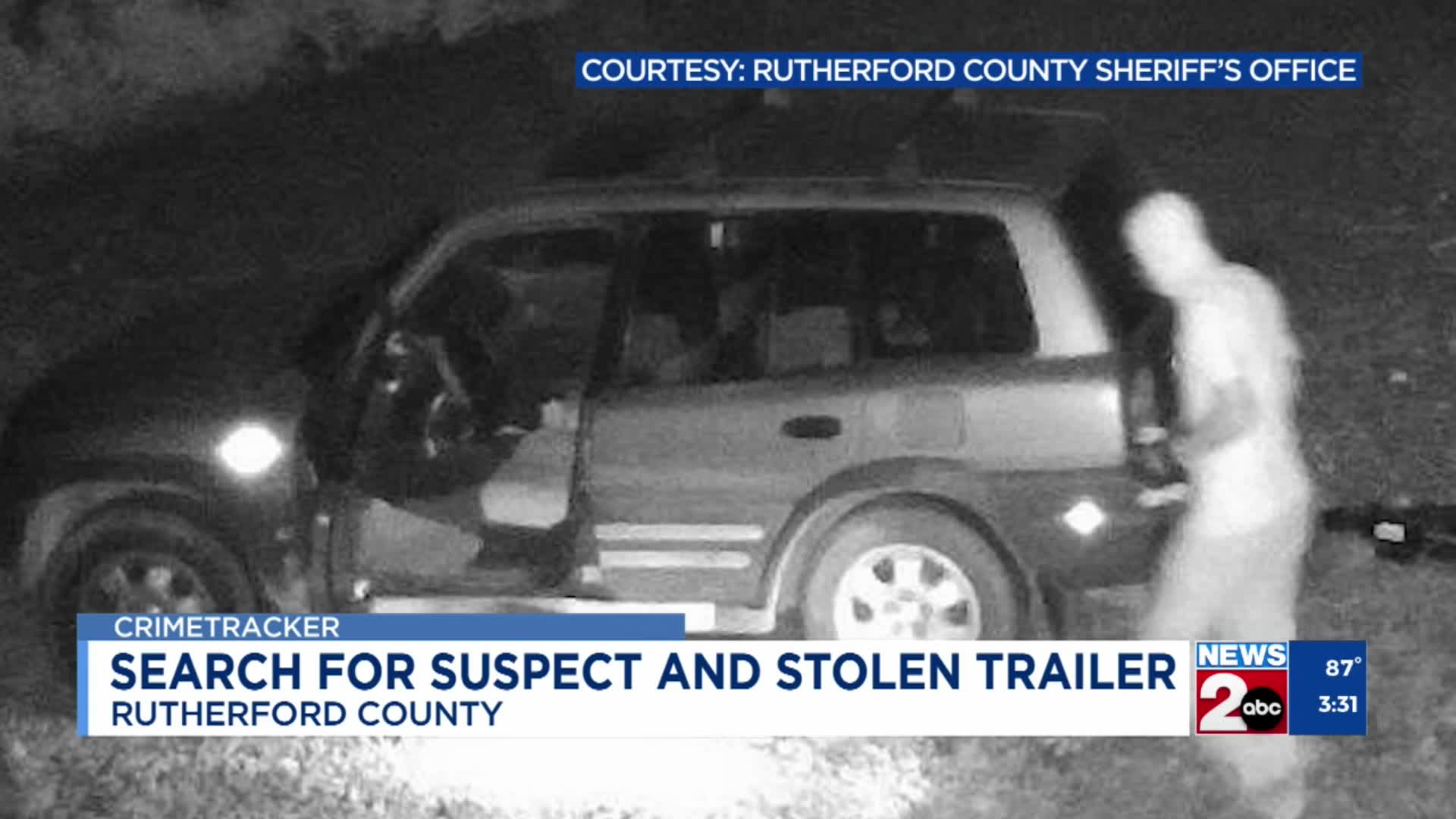 Search for suspect and stolen trailer in Rutherford County, TN – WKRN ...