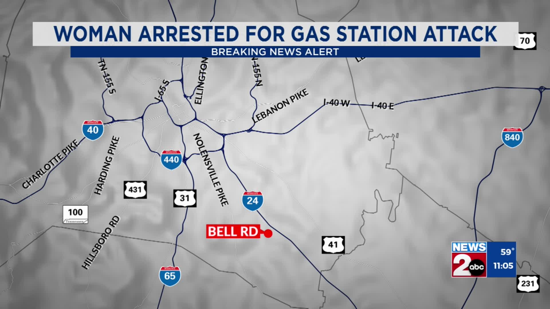 Woman attacked after donating money at gas station – WKRN News 2