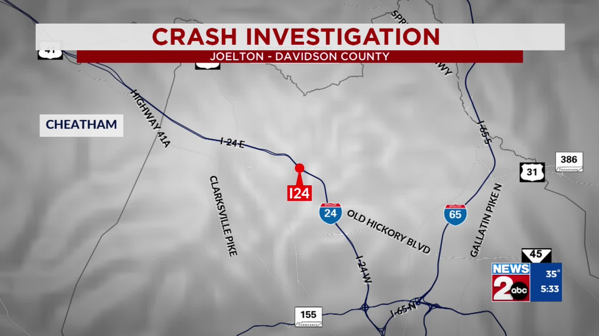 1 dead after semi crash on I-24 near Joelton – WKRN News 2