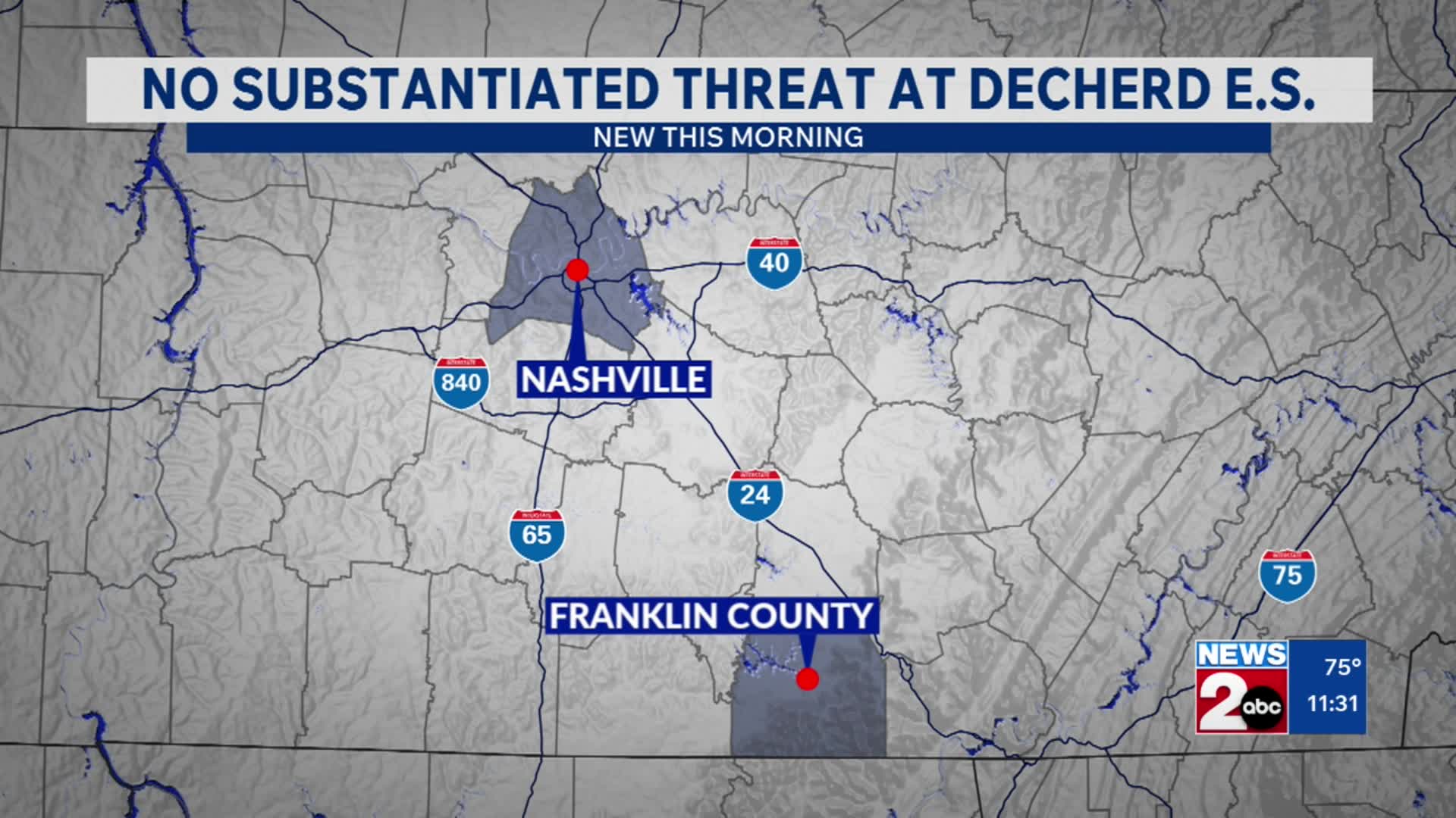 No substantiated threat at Decherd Elementary School – WKRN News 2