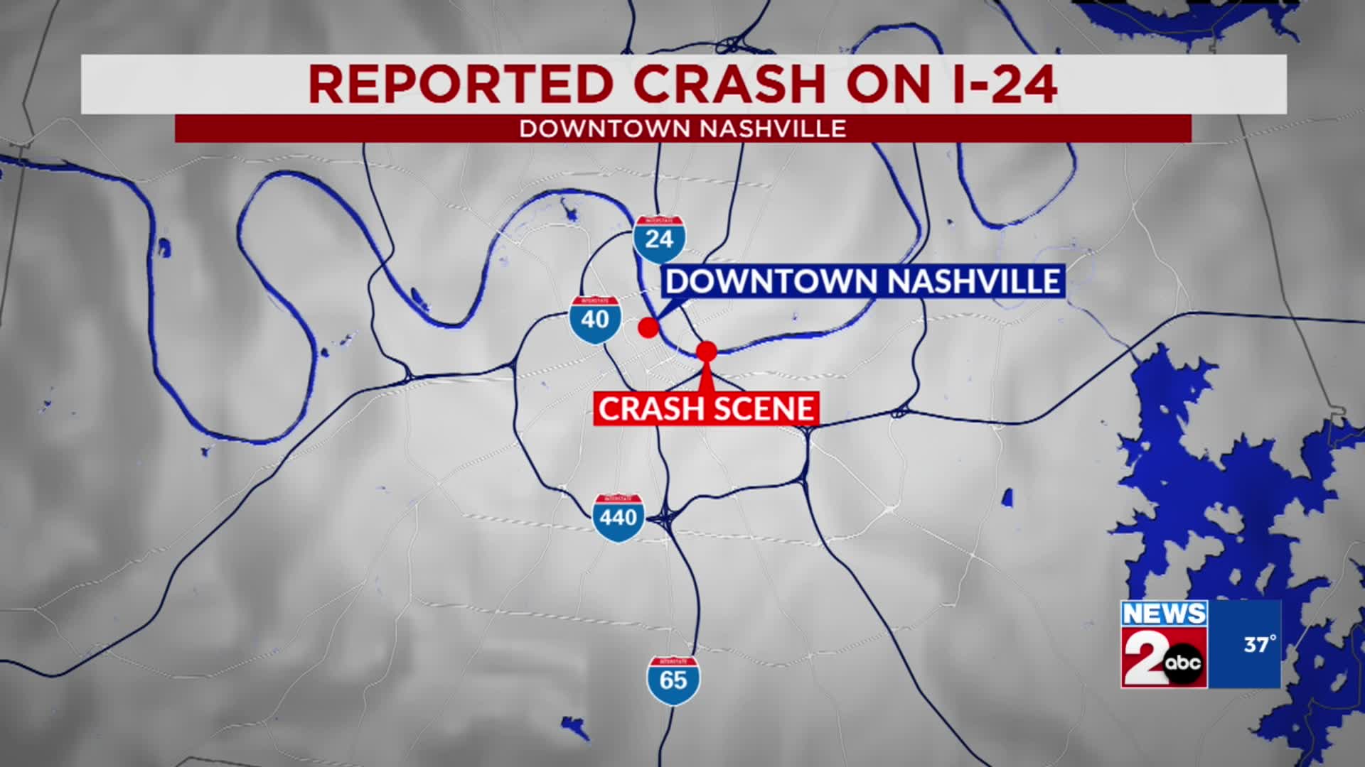 Reported crash along Interstate 24 in Nashville – WKRN News 2