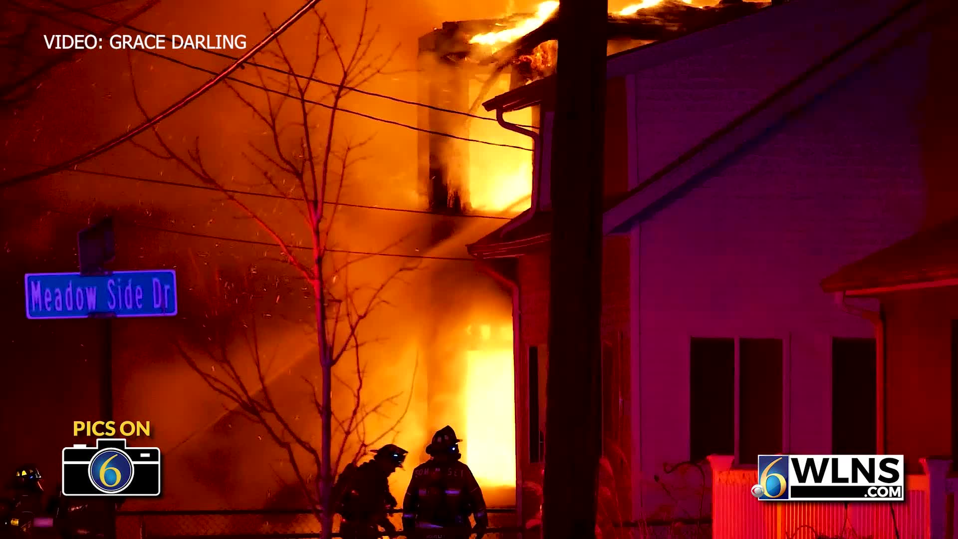 Firefighters respond to large house fire in Jackson County on Clark ...