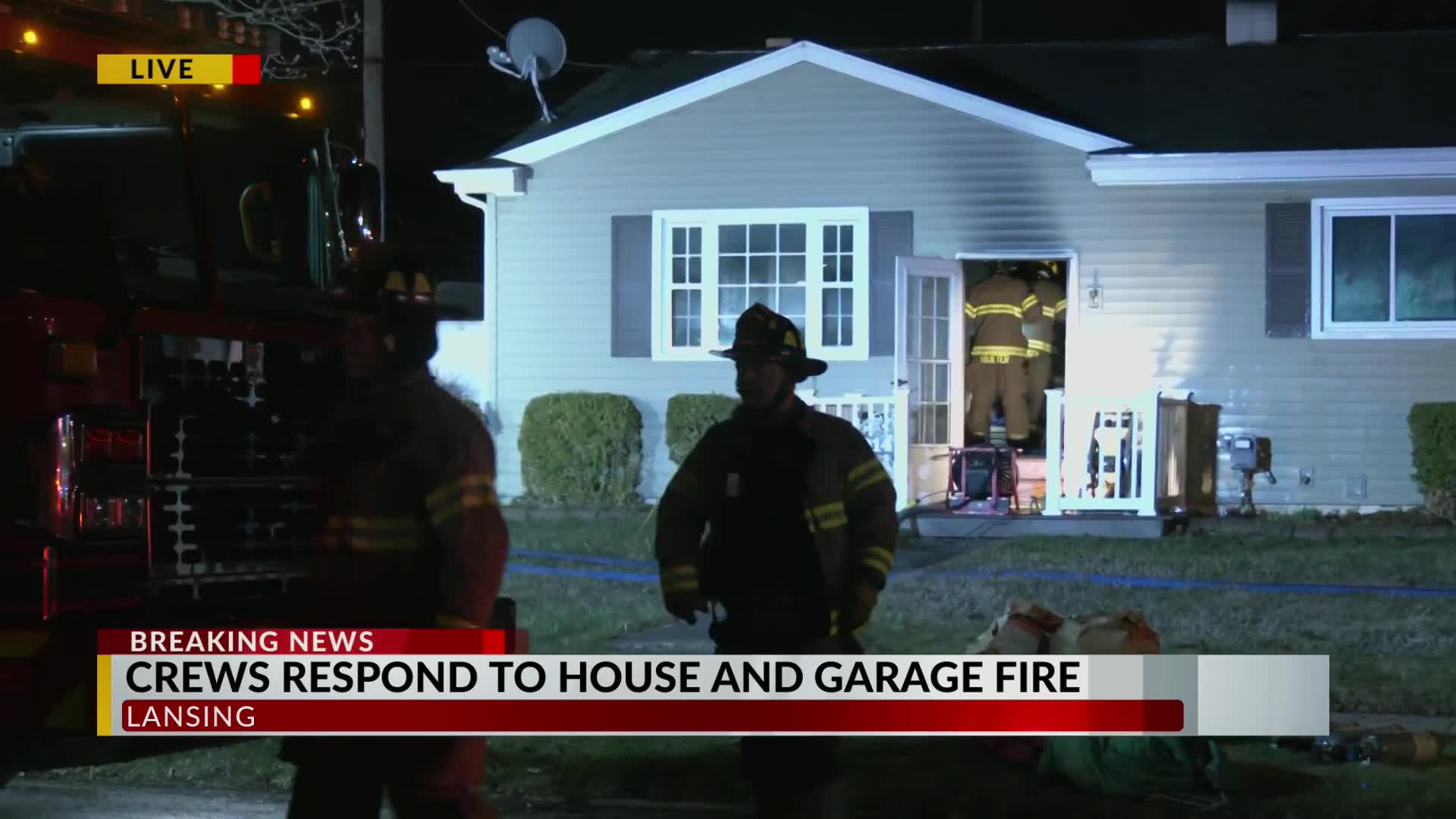 Crews respond to house and garage fire – WLNS 6 News