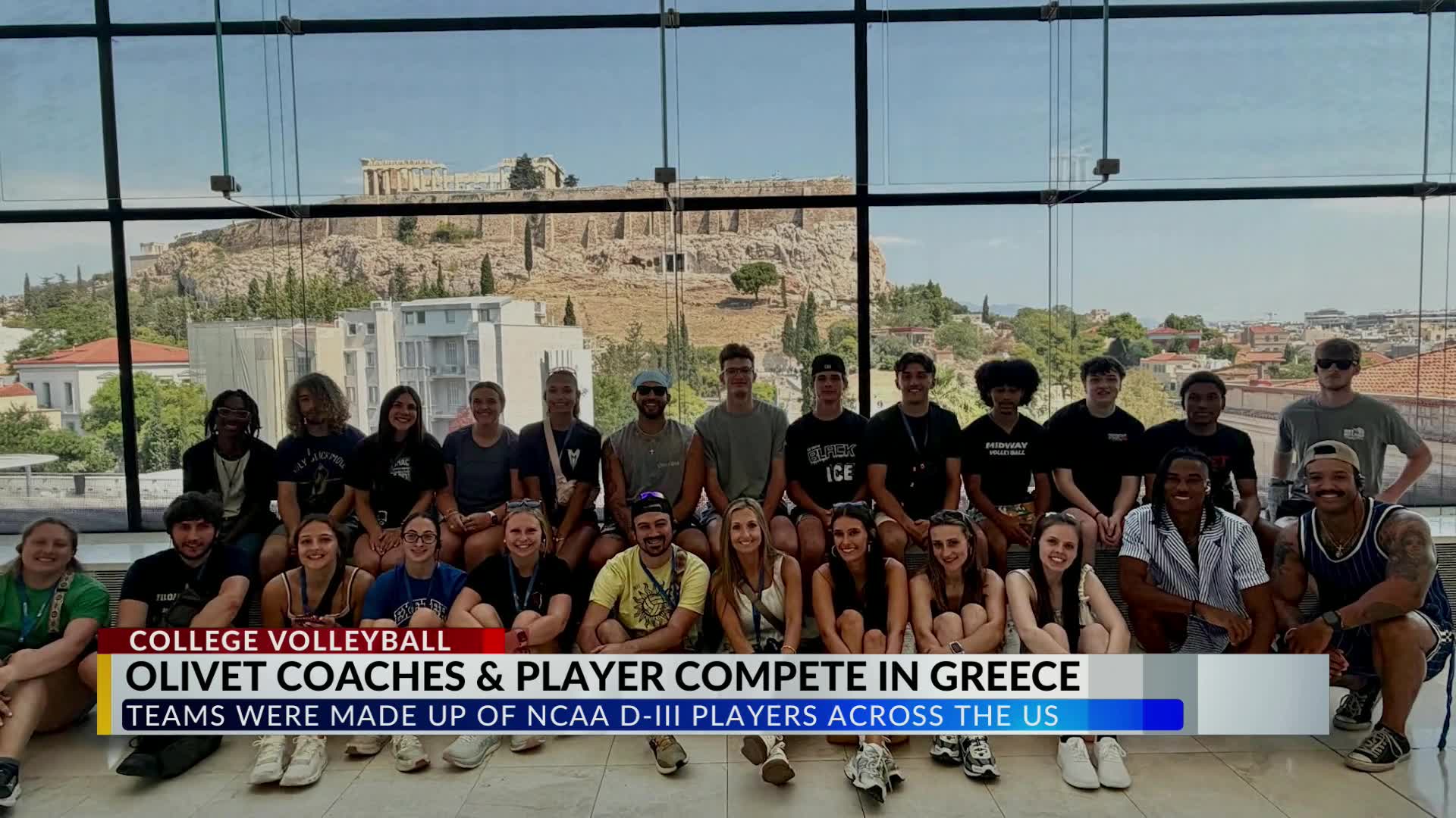11 p.m. - University of Olivet volleyball coaches and one player compete in Greece