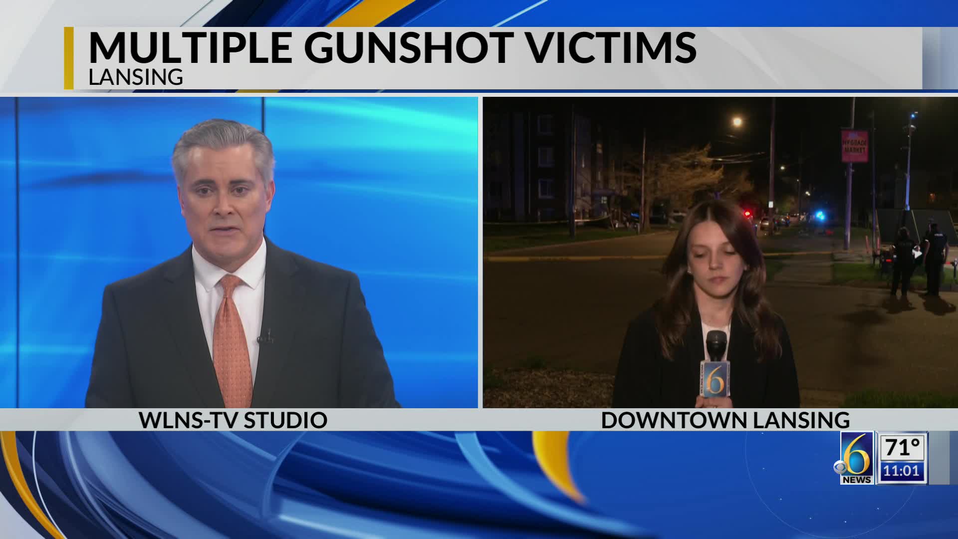 Multiple people hospitalized after Downtown Lansing shooting – WLNS 6 News