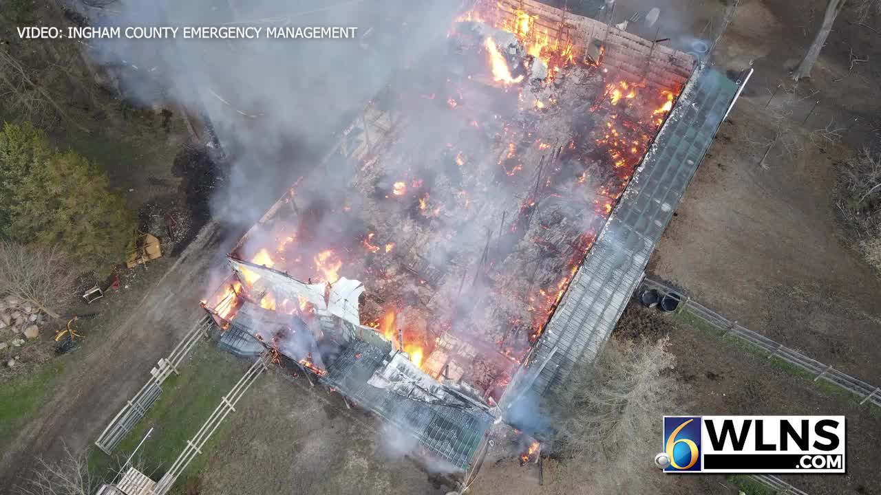 Ingham County barn fire – WLNS 6 News