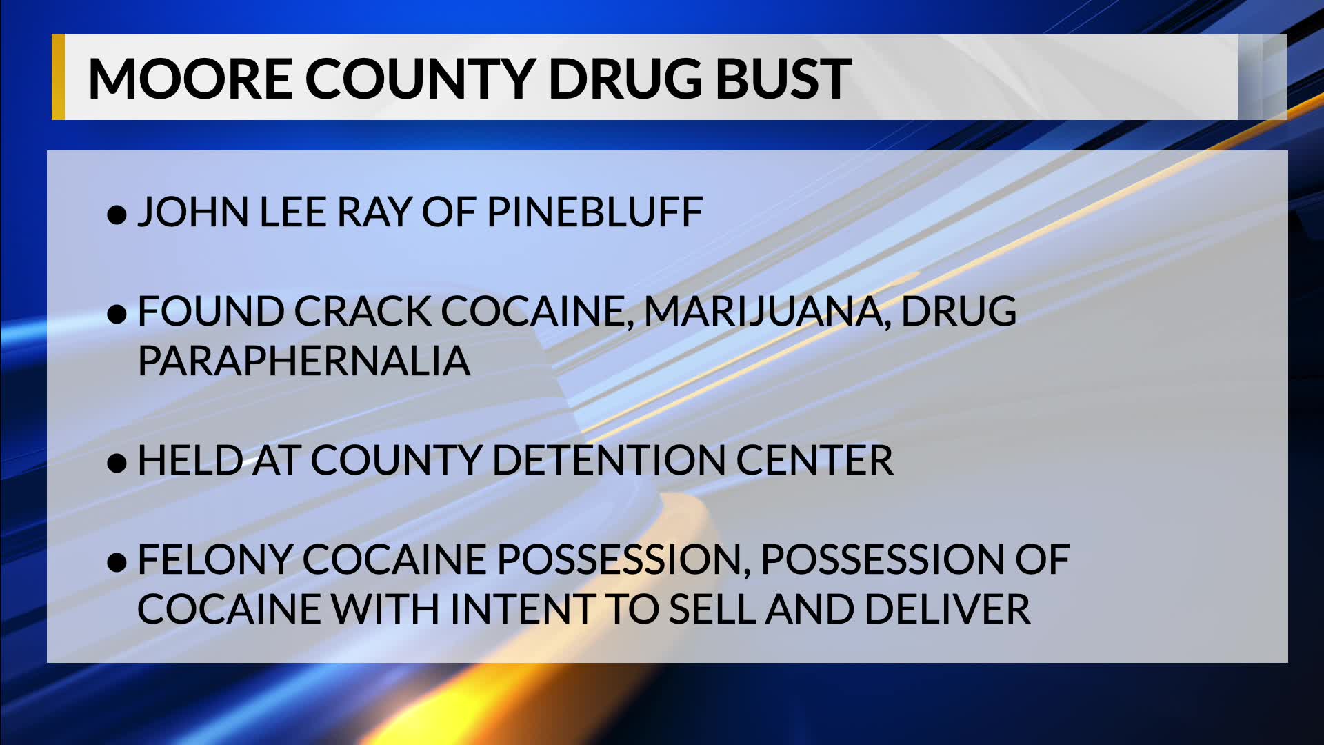 Moore County man busted with crack cocaine, marijuana faces 7 drug