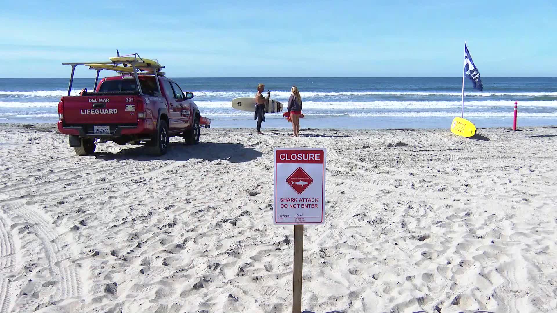 VIDEO Woman attacked by shark, beach closed in California