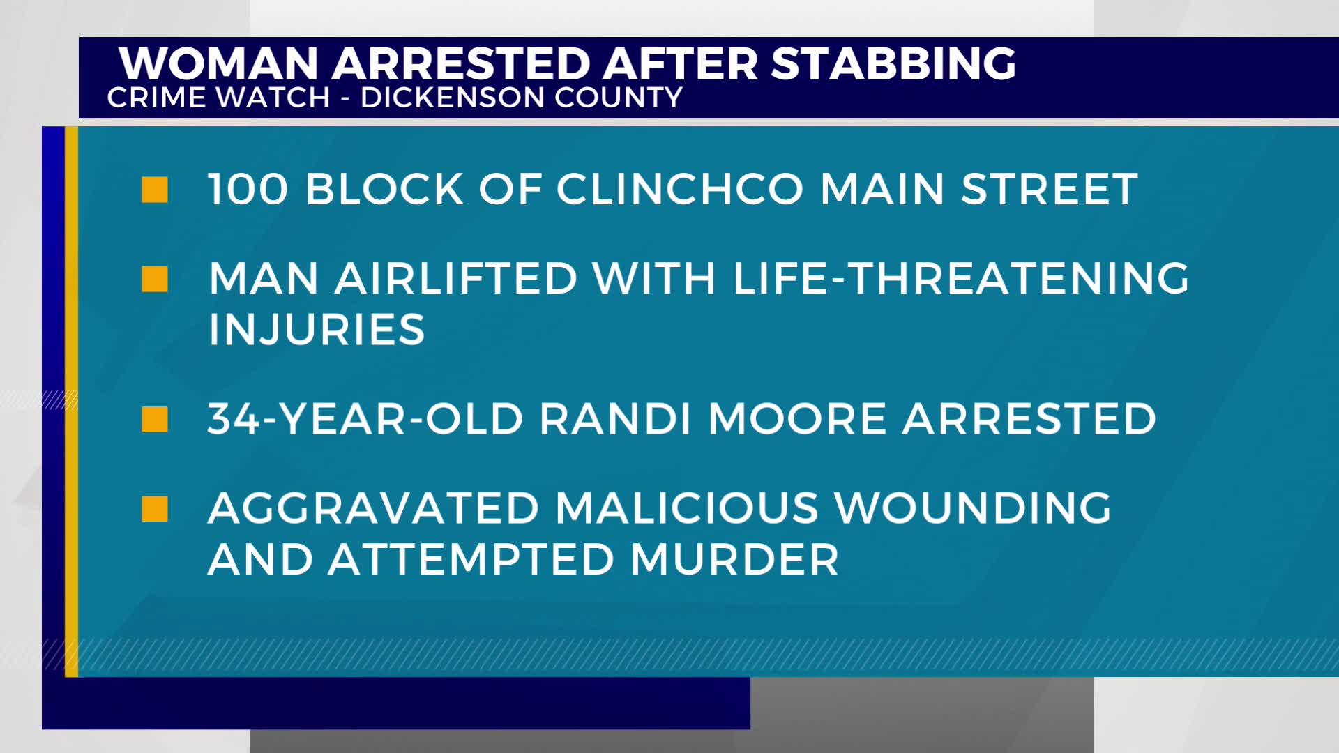 Sheriff: Woman arrested, charged with attempted murder after stabbing ...
