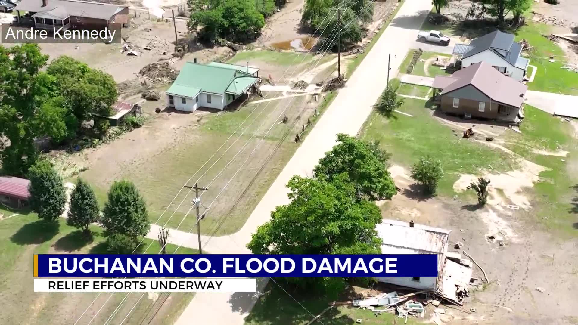 WATCH Aerial footage shows impact of Buchanan Co. flood WJHL Tri