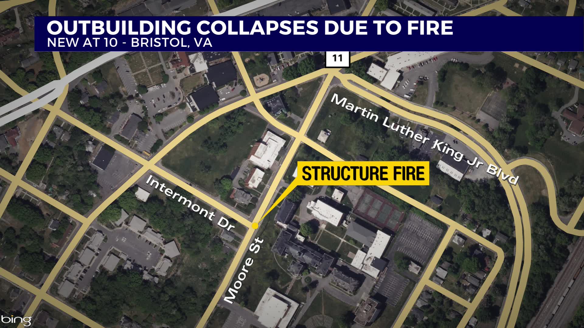 Bristol, Virginia outbuilding collapses due to fire – WJHL | Tri-Cities ...