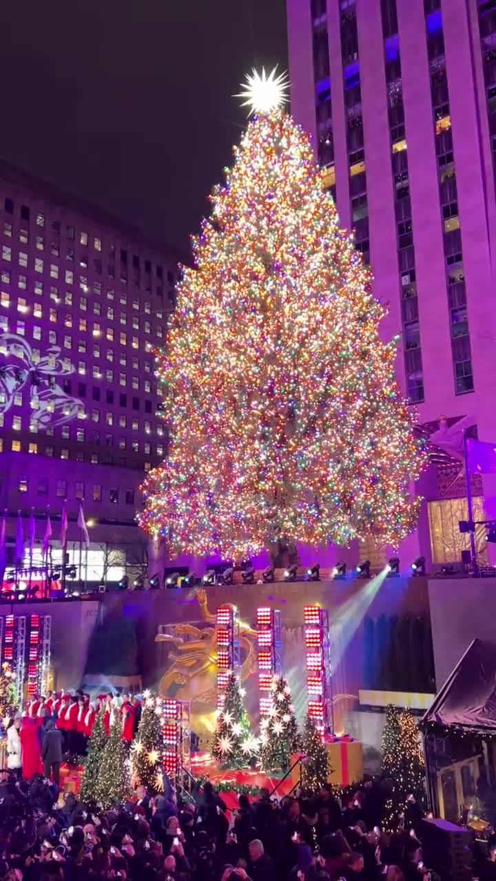 Christmas season officially begins in New York with Rockefeller tree