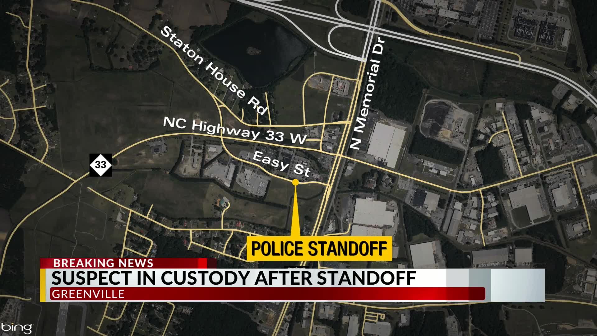 Suspect in custody after brief standoff following robbery of Greenville ...