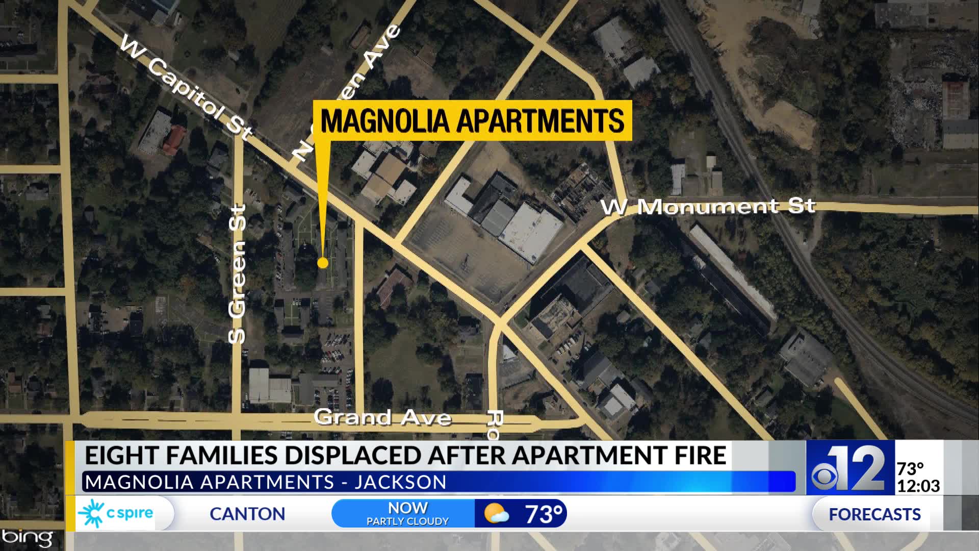 Jackson apartment fire displaces eight families – WJTV