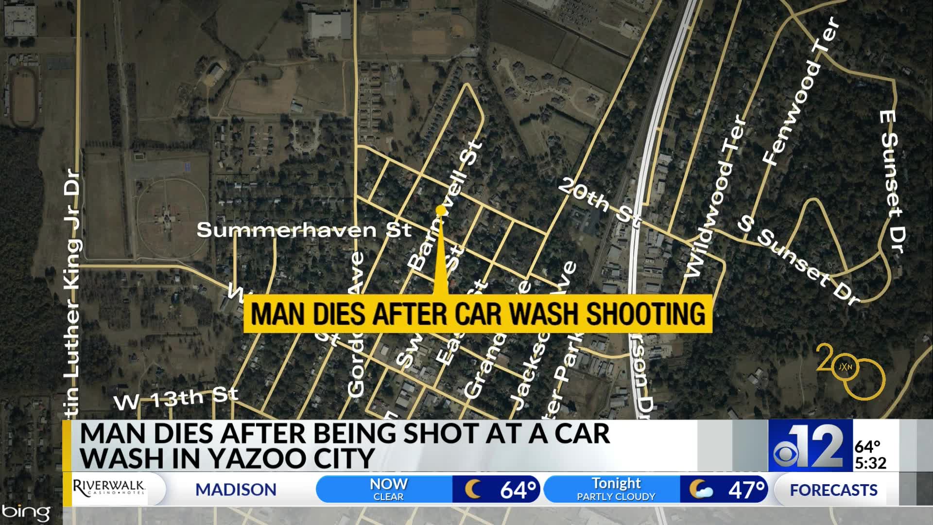 Man dies after being shot at Yazoo City car wash WJTV