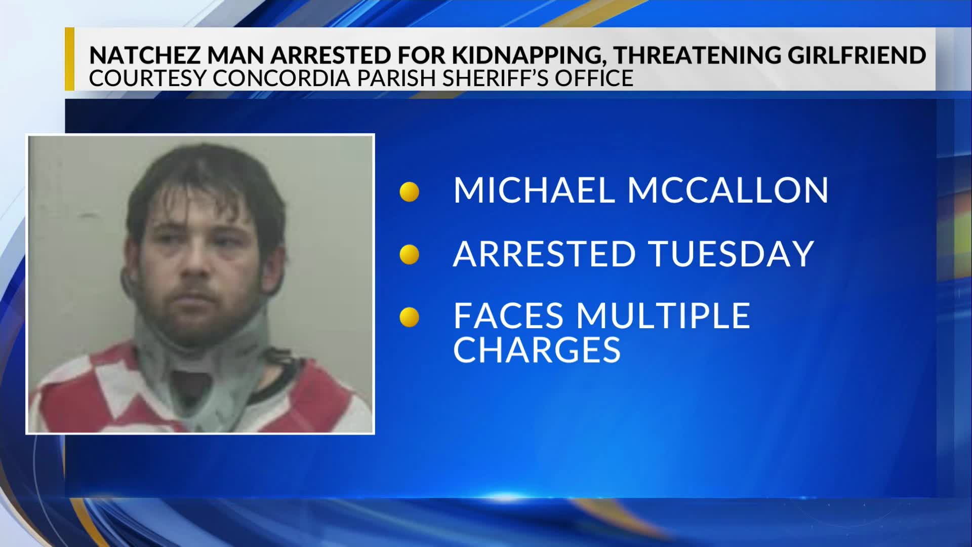 Natchez man arrested for kidnapping, threatening girlfriend – WJTV