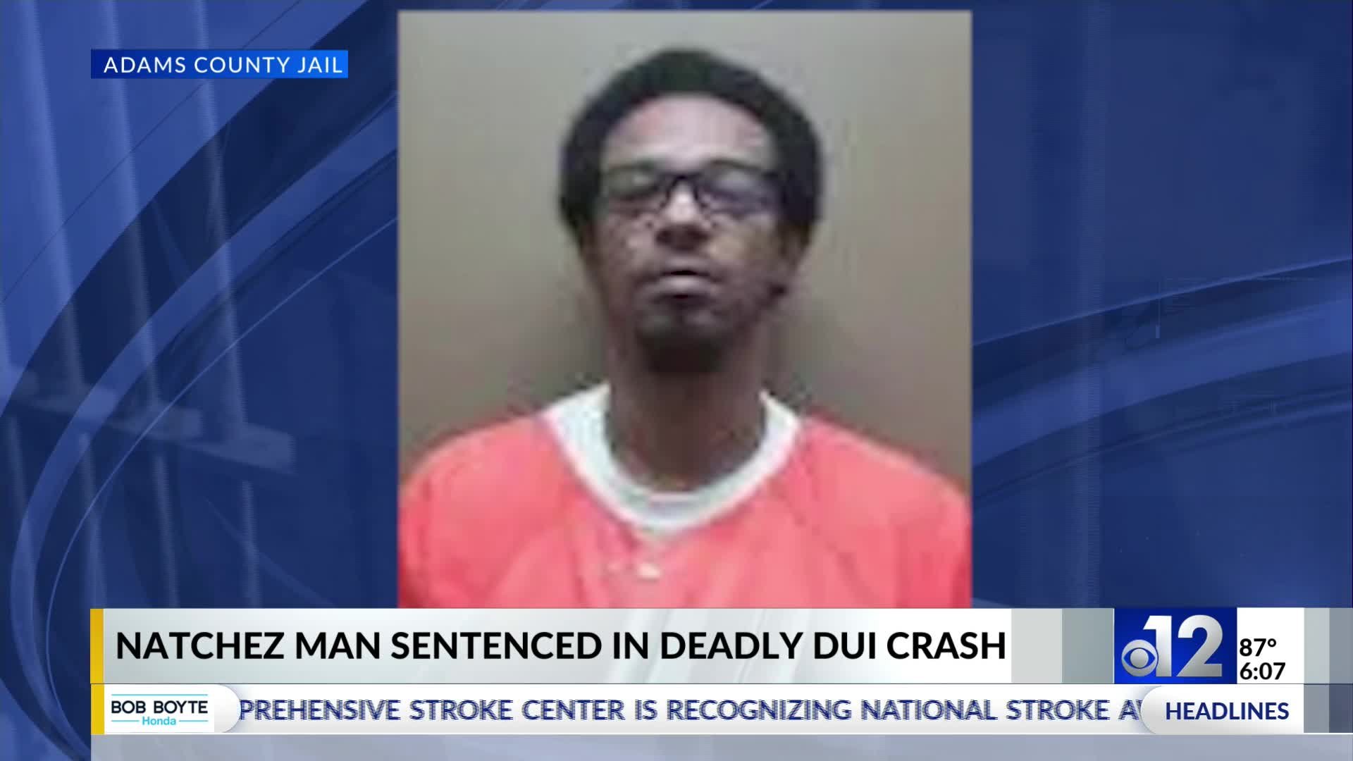 Natchez man sentenced for fatal DUI crash – WJTV