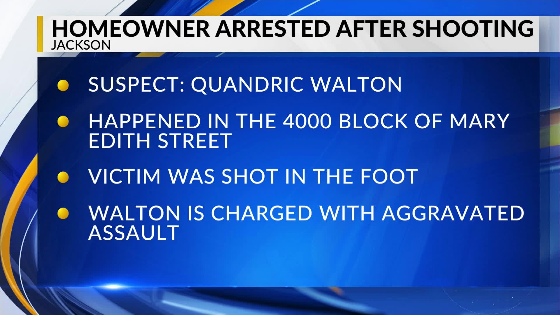 Jackson homeowner arrested for shooting person in wooded area – WJTV