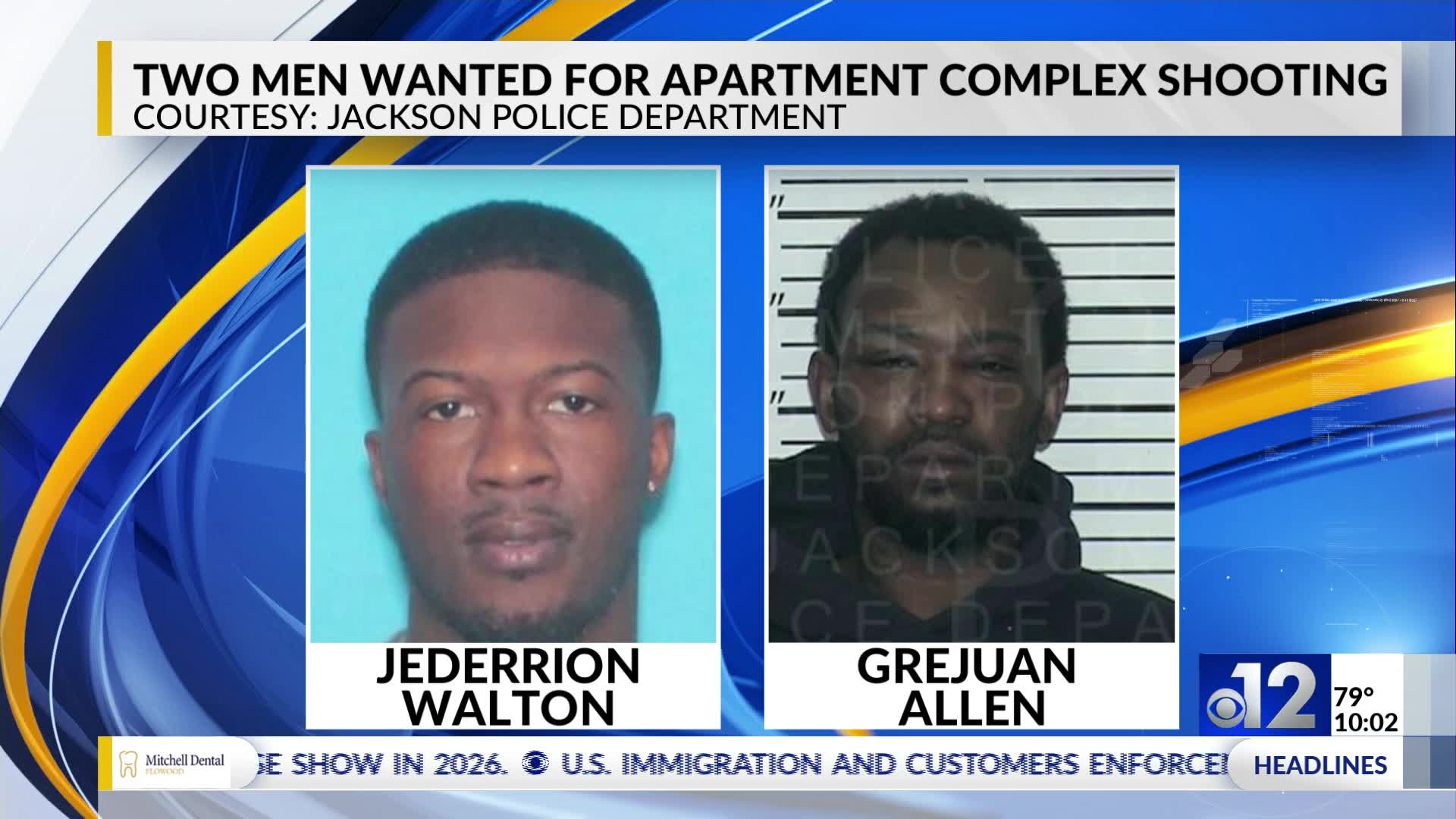 Two wanted for fatal shooting at Jackson apartment complex – WJTV