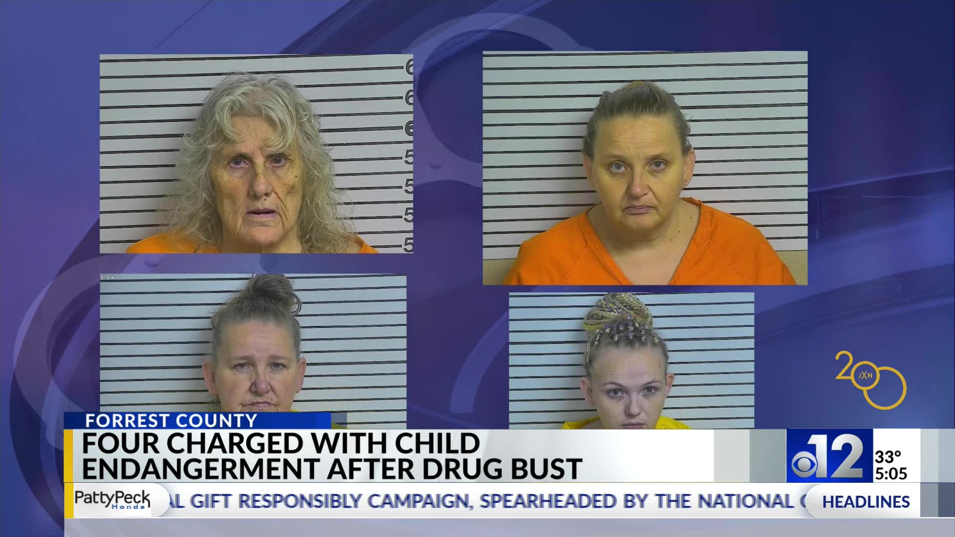 Four charged with child endangerment after Forrest County drug bust – WJTV