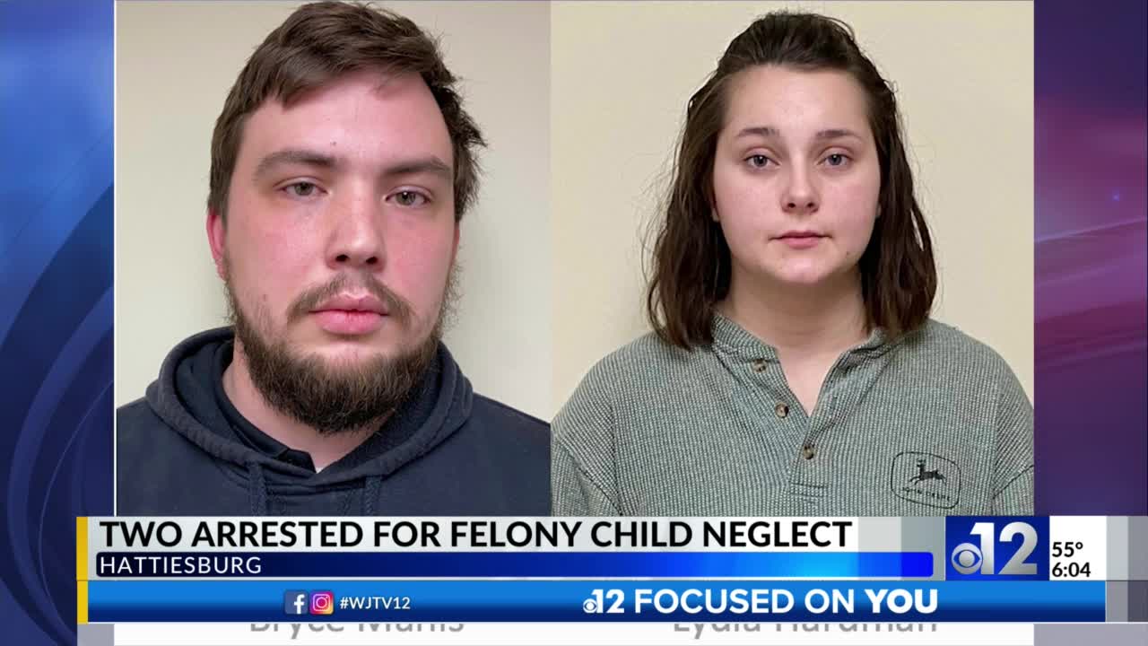 Two charged with felony child neglect in Hattiesburg – WJTV