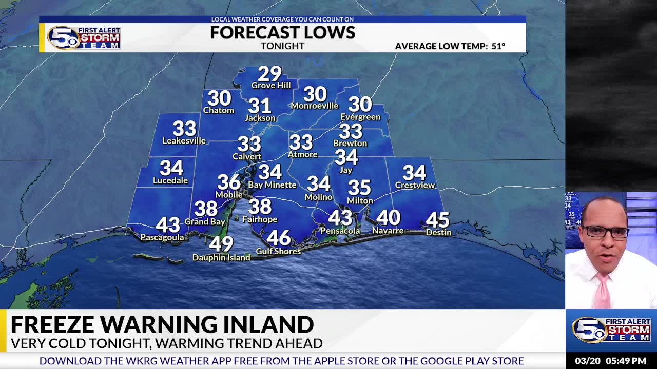 Freeze Warnings Tonight – WKRG News 5