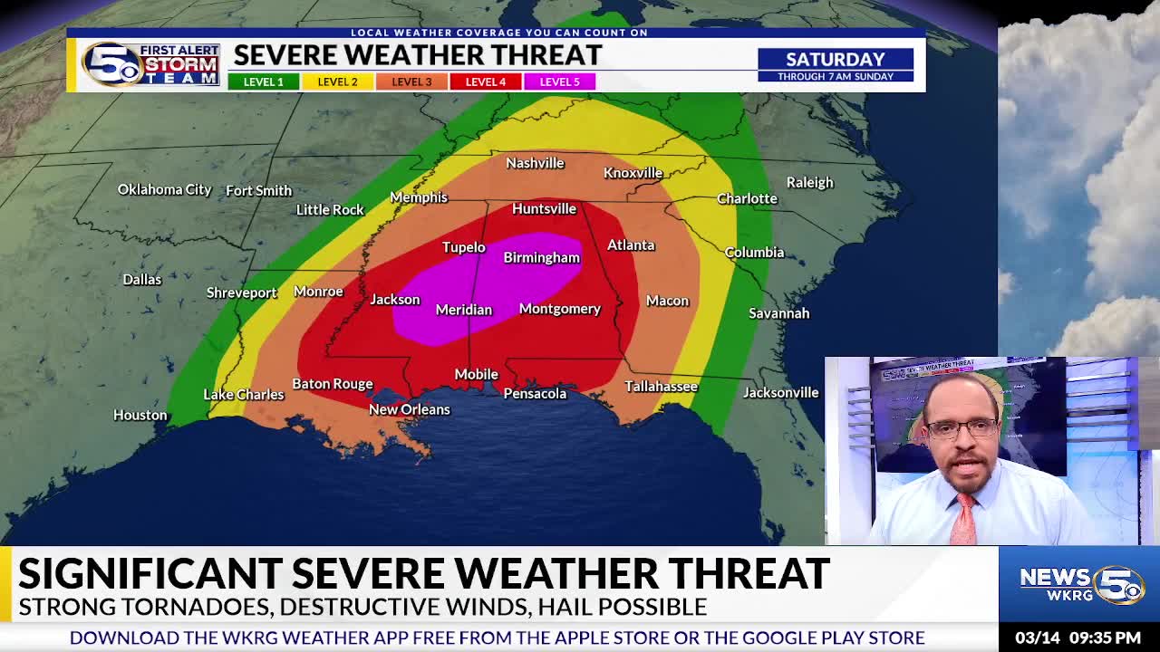 Severe Weather Update | 9:30 PM FRI – WKRG News 5
