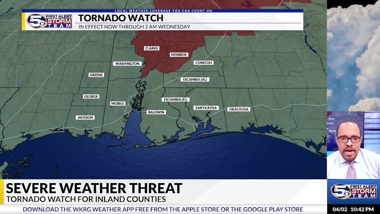 10:45 PM Severe Weather Update – WKRG News 5