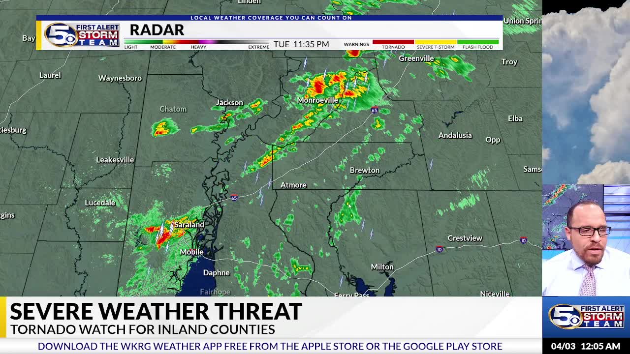 Midnight Weather Update – WKRG News 5