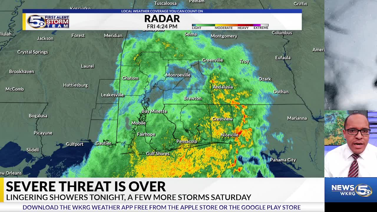 Severe Threat is Over this Evening – WKRG News 5