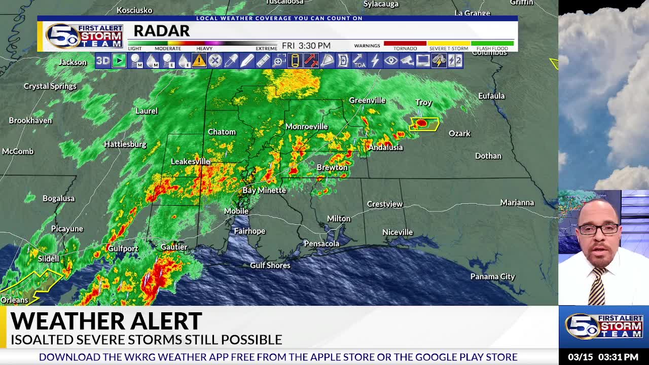3:30 PM Severe Weather Update – WKRG News 5