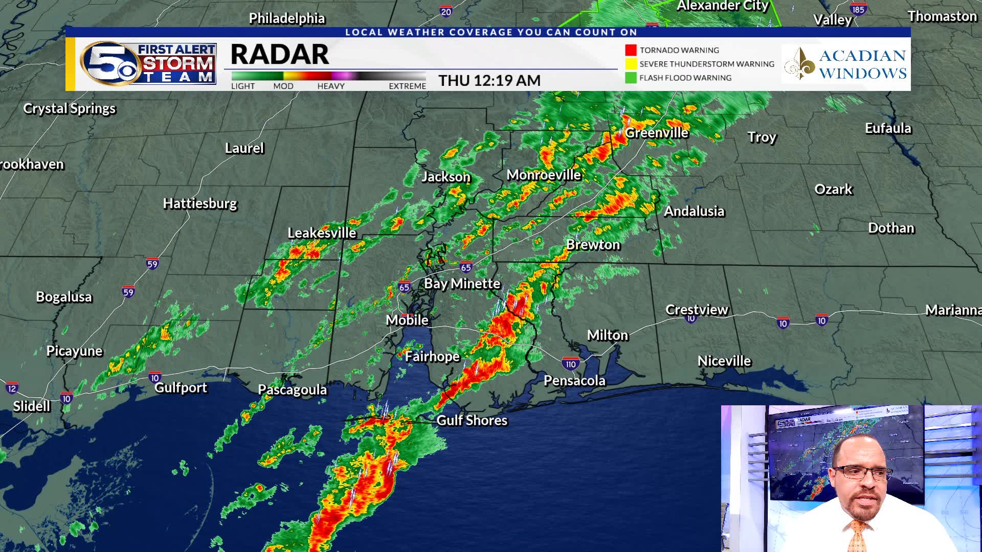 12:30 AM THU Severe Weather Update – WKRG News 5