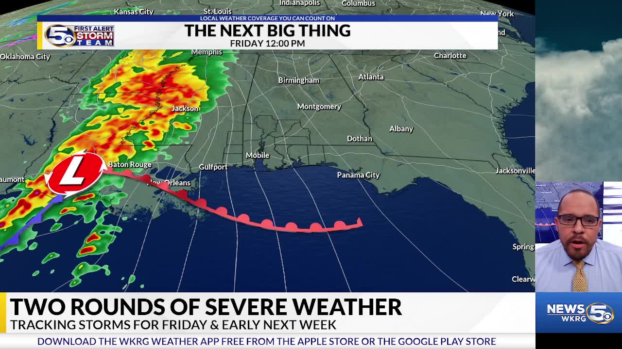 Two Rounds of Severe Weather Possible – WKRG News 5