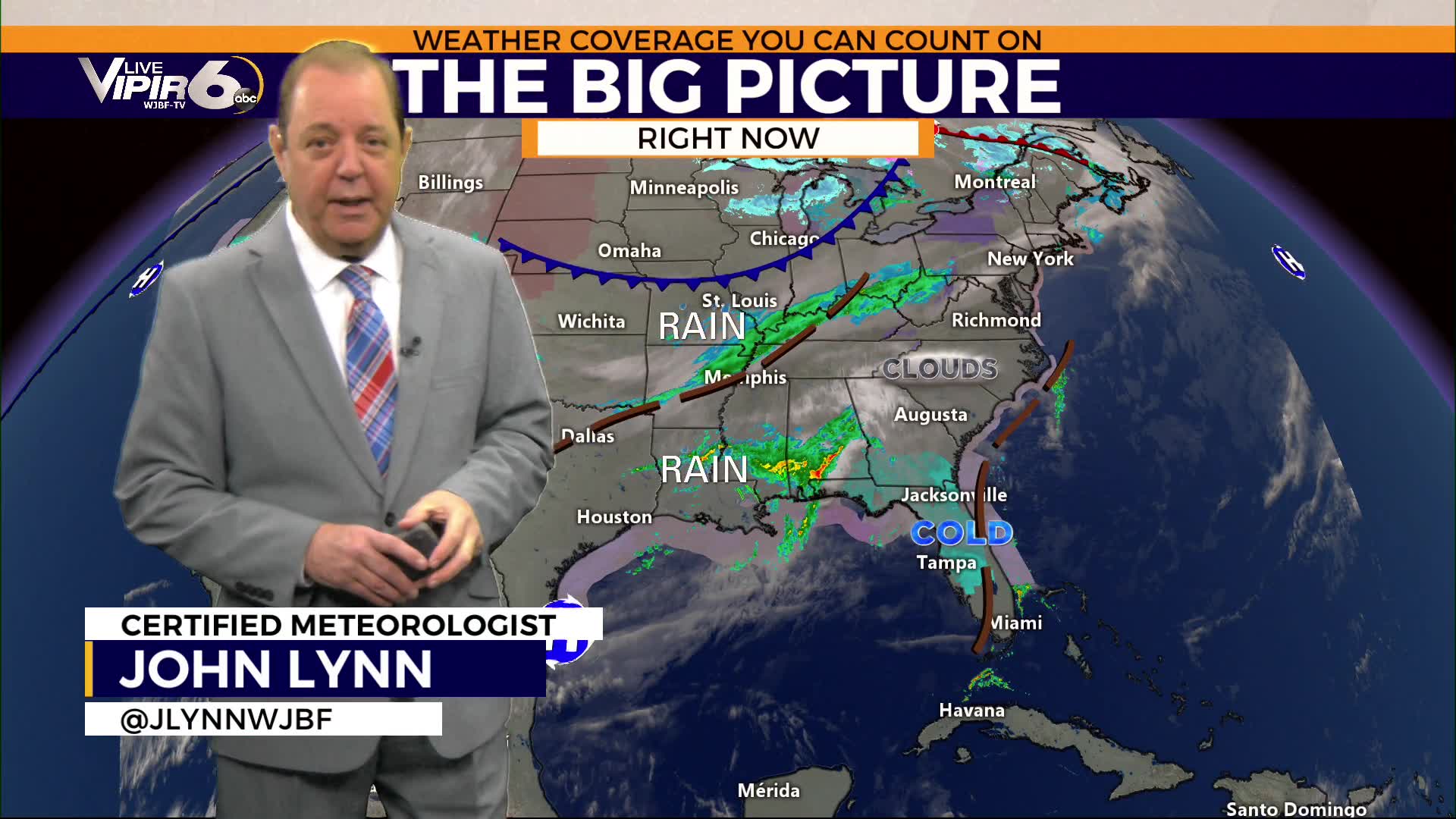Live VIPIR 6 Forecast Wednesday, January 14, 2026 – WJBF