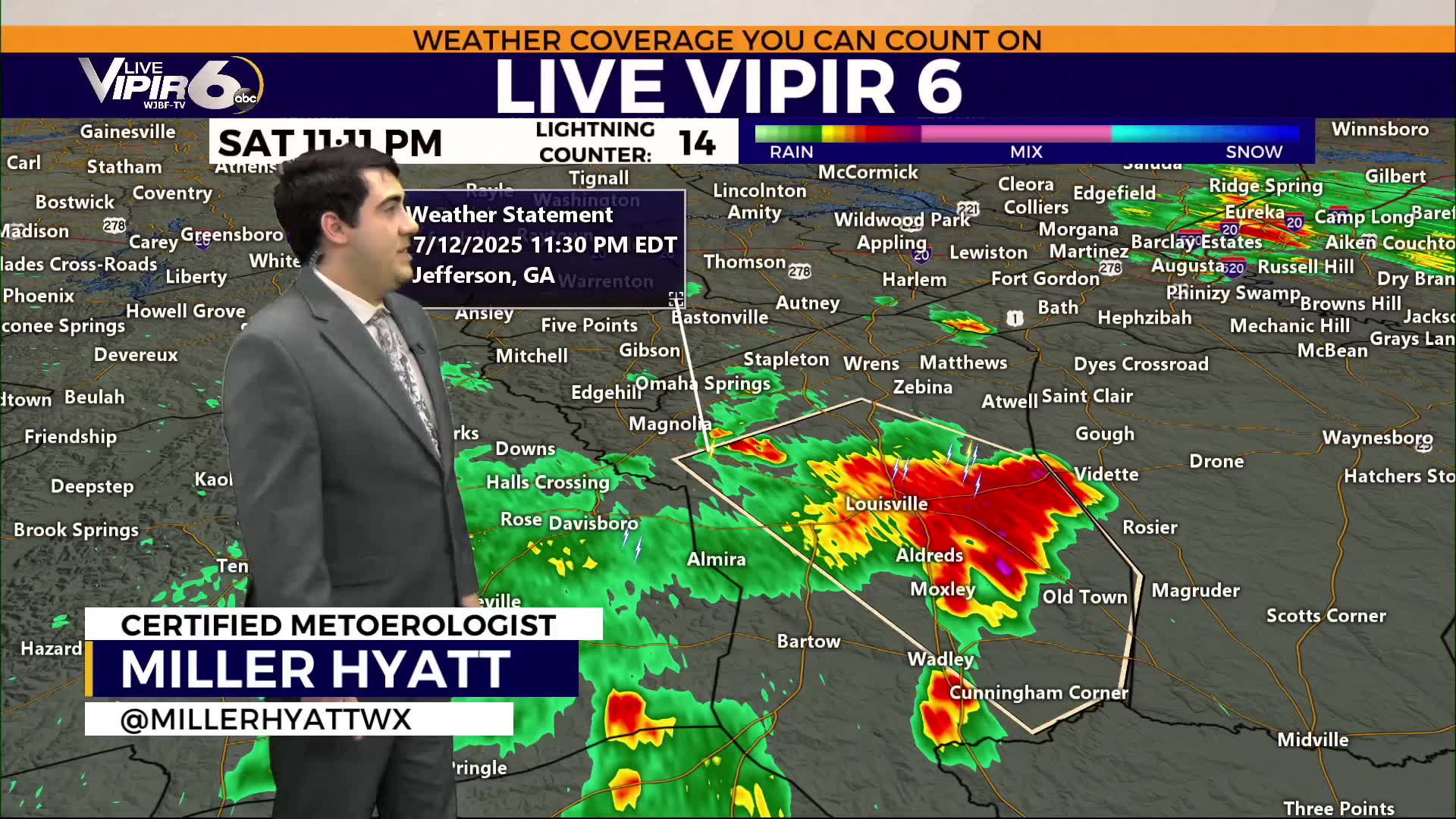 Hot & humid Sunday ahead with afternoon storms possible – WJBF