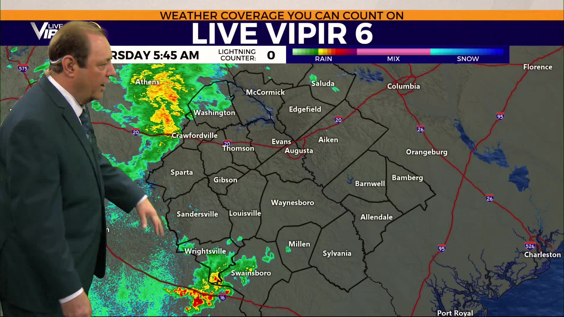 Live VIPIR 6 Forecast Thursday, April 24, 2025 – WJBF