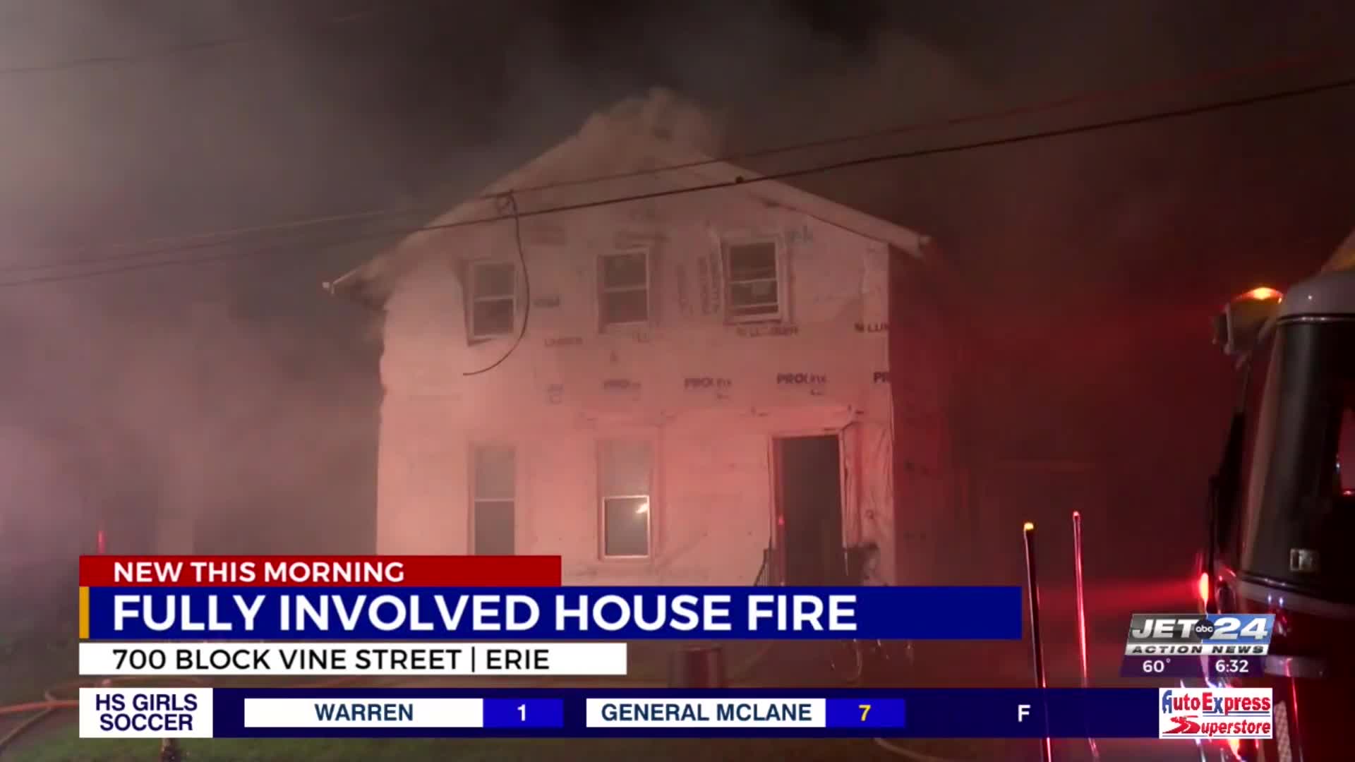 Crews Battle Multiple Structure Fires On Erie’s East Side Wjet Wfxp