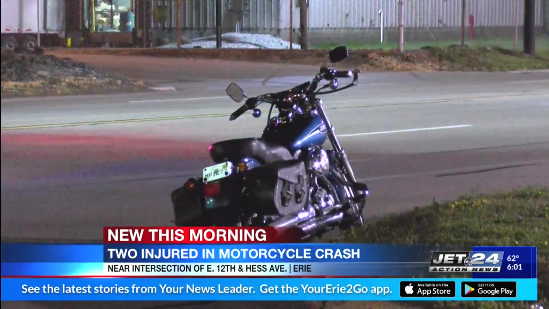 Two hospitalized in overnight motorcycle accident in Erie – WJET/WFXP ...