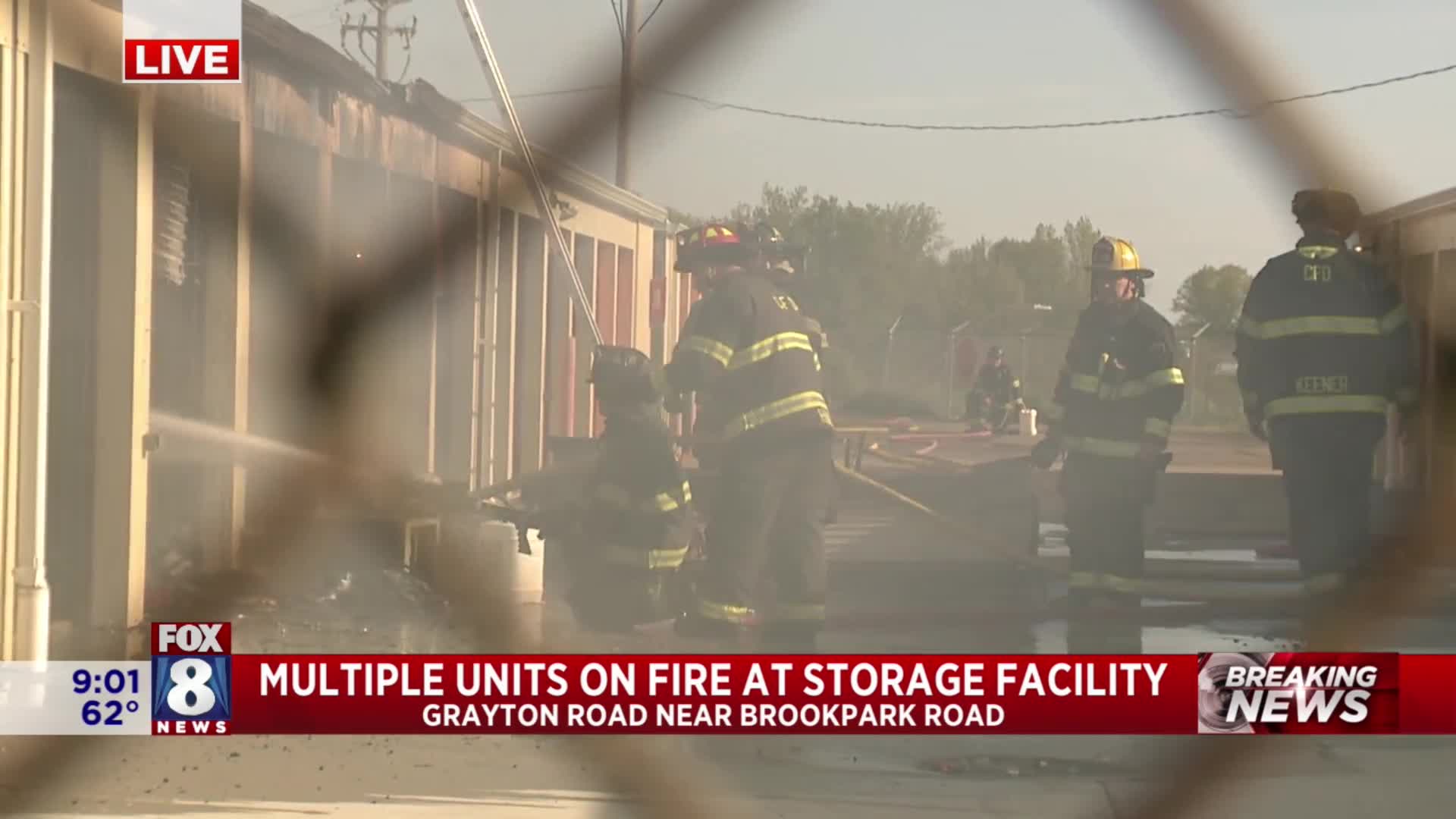 Storage unit fire reported near airport – Fox 8 Cleveland WJW