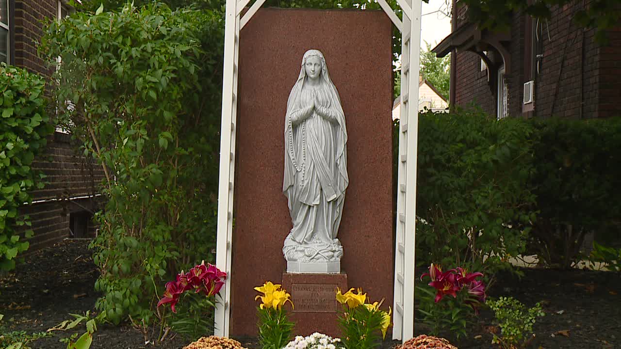 Stolen Virgin Mary statue replaced in Cleveland Fox 8 Cleveland WJW