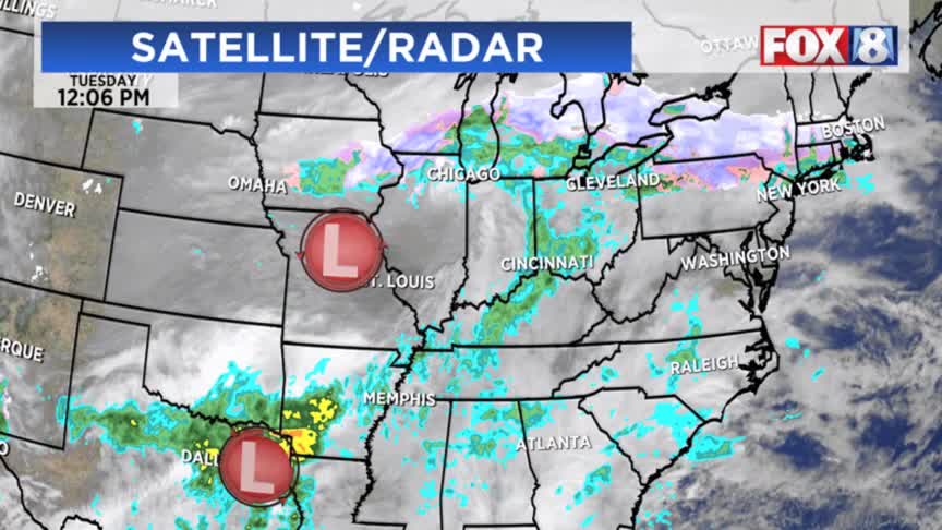 Weather Clickable: Temps rise above freezing, rain continues in NE Ohio ...