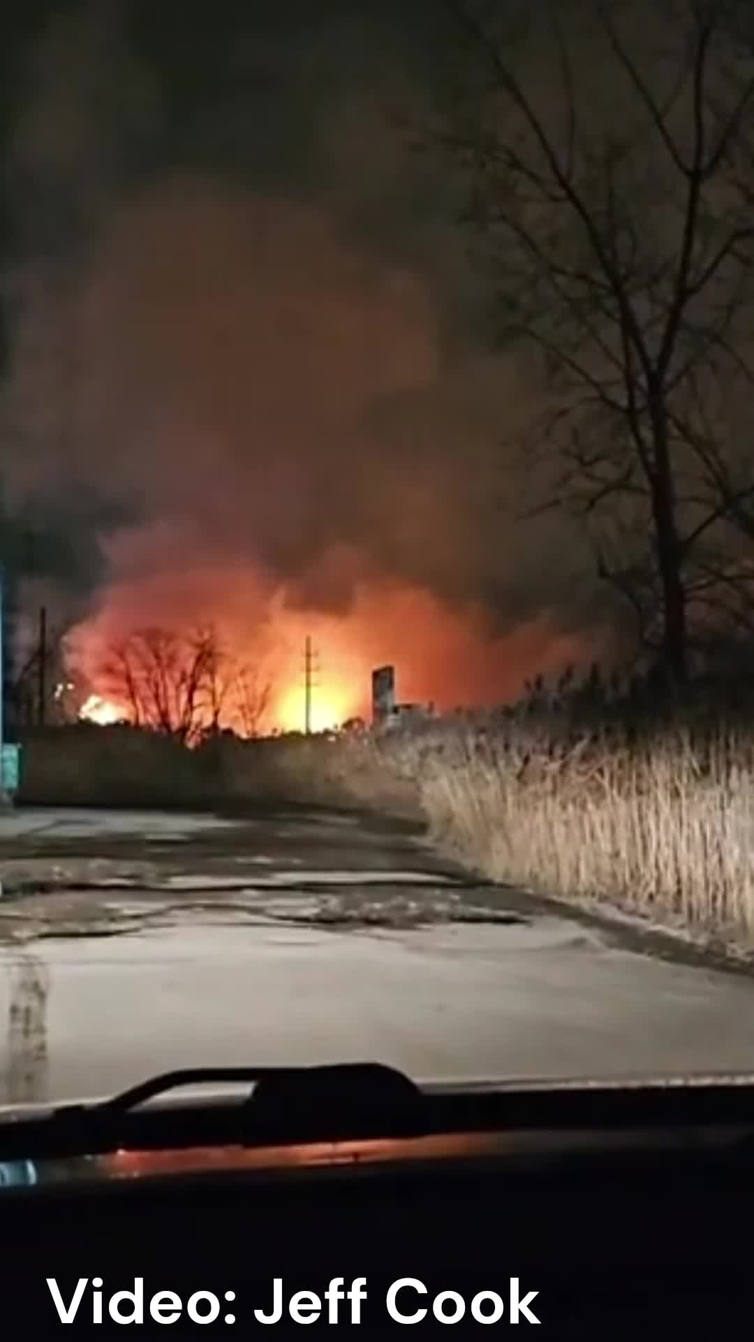 Massive mulch fire in Wickliffe Fox 8 Cleveland WJW