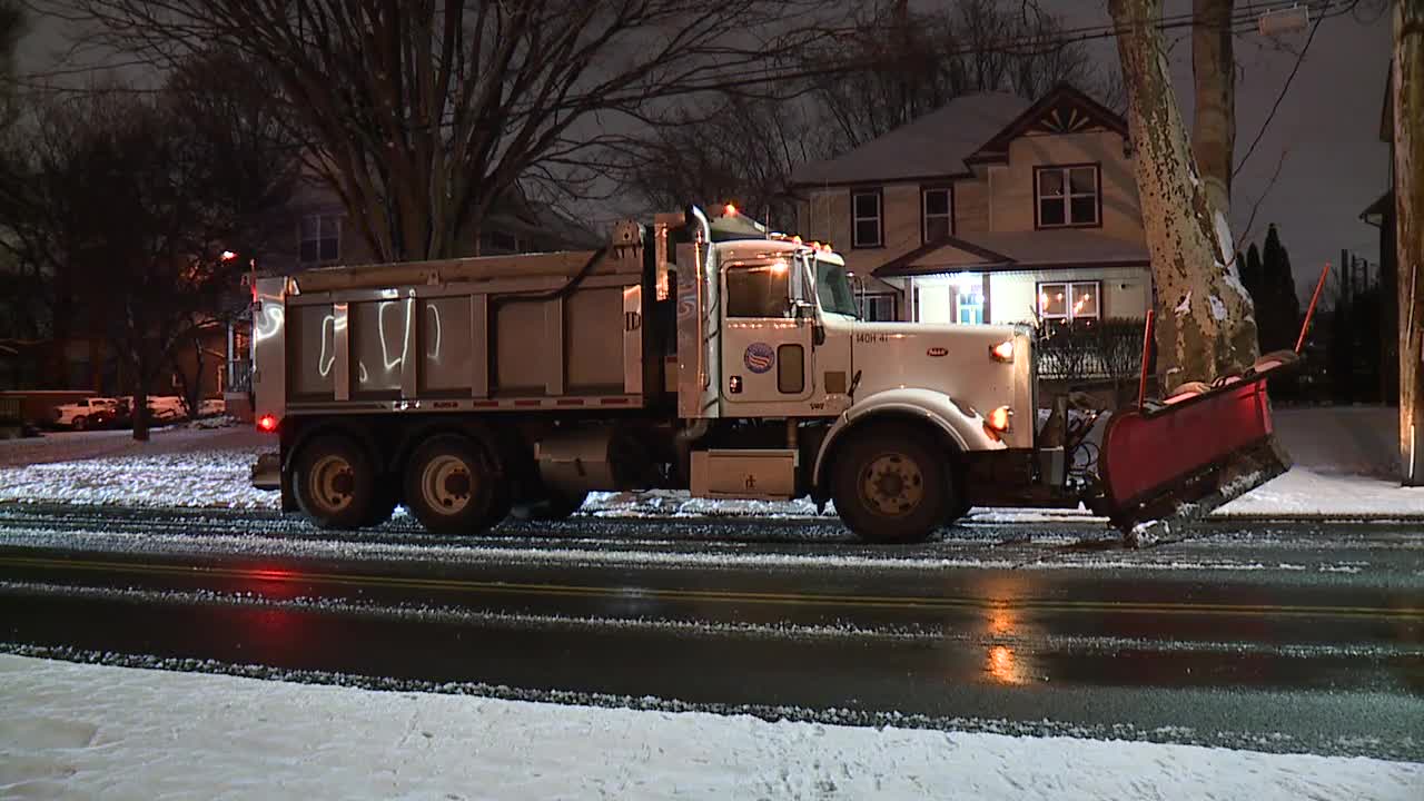 Snow plow hit a utility pole in CLE Fox 8 Cleveland WJW