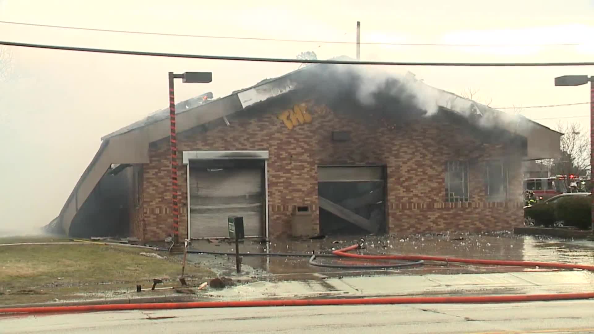 Firefighters in Bedford Heights work to put out car wash fire Fox 8