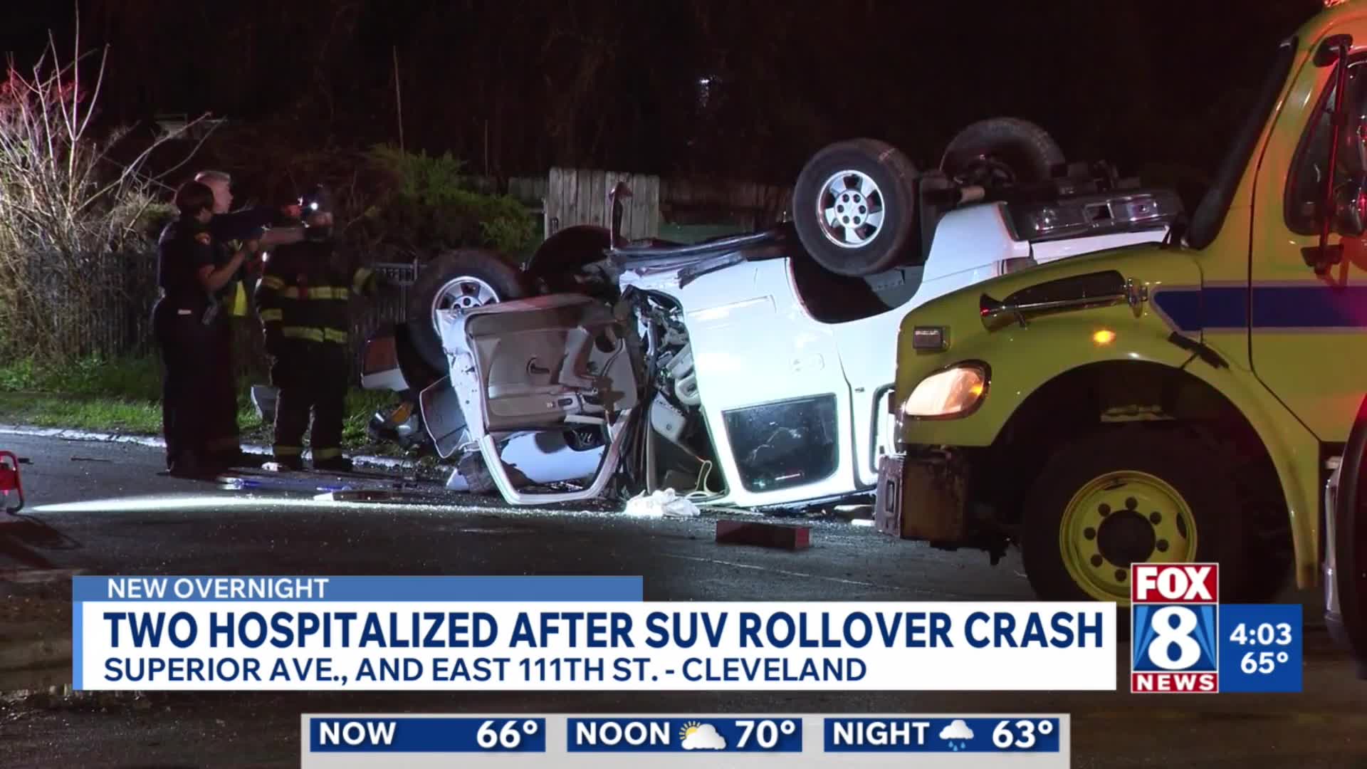 Two hospitalized after SUV rollover crash – Fox 8 Cleveland WJW