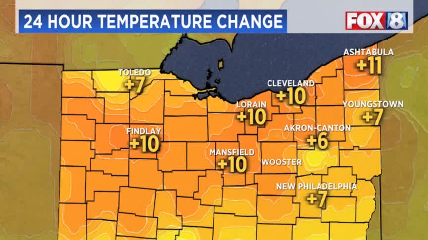 Cool Friday night then a much warmer weekend – Fox 8 Cleveland WJW