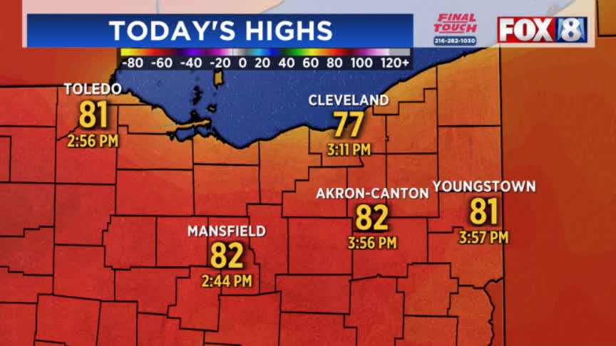 More sunshine and warm temps ahead – Fox 8 Cleveland WJW