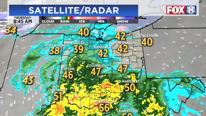 Severe weather timing: Tracking storms, powerful winds – Fox 8 ...