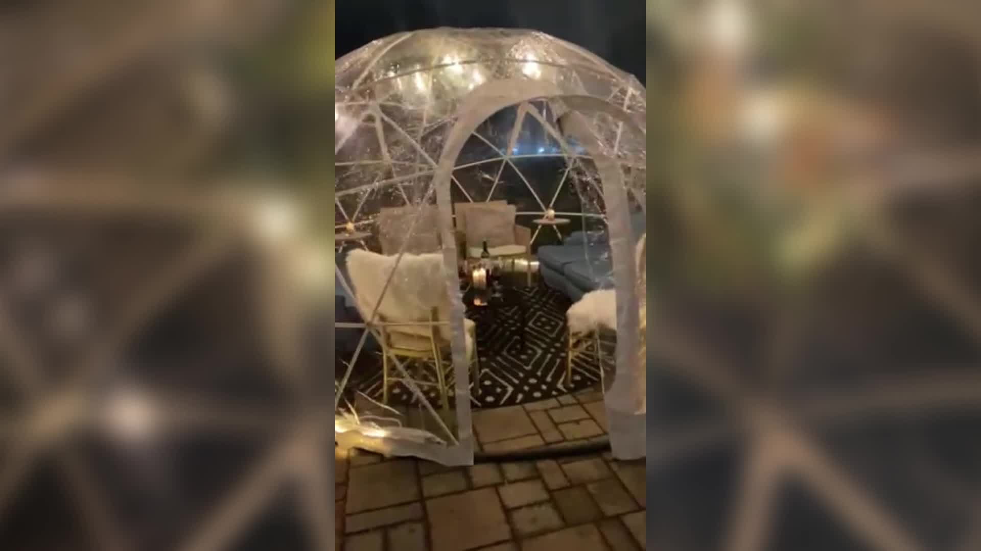 Igloos available at Rustic Grill at StoneWater Golf Club Fox 8